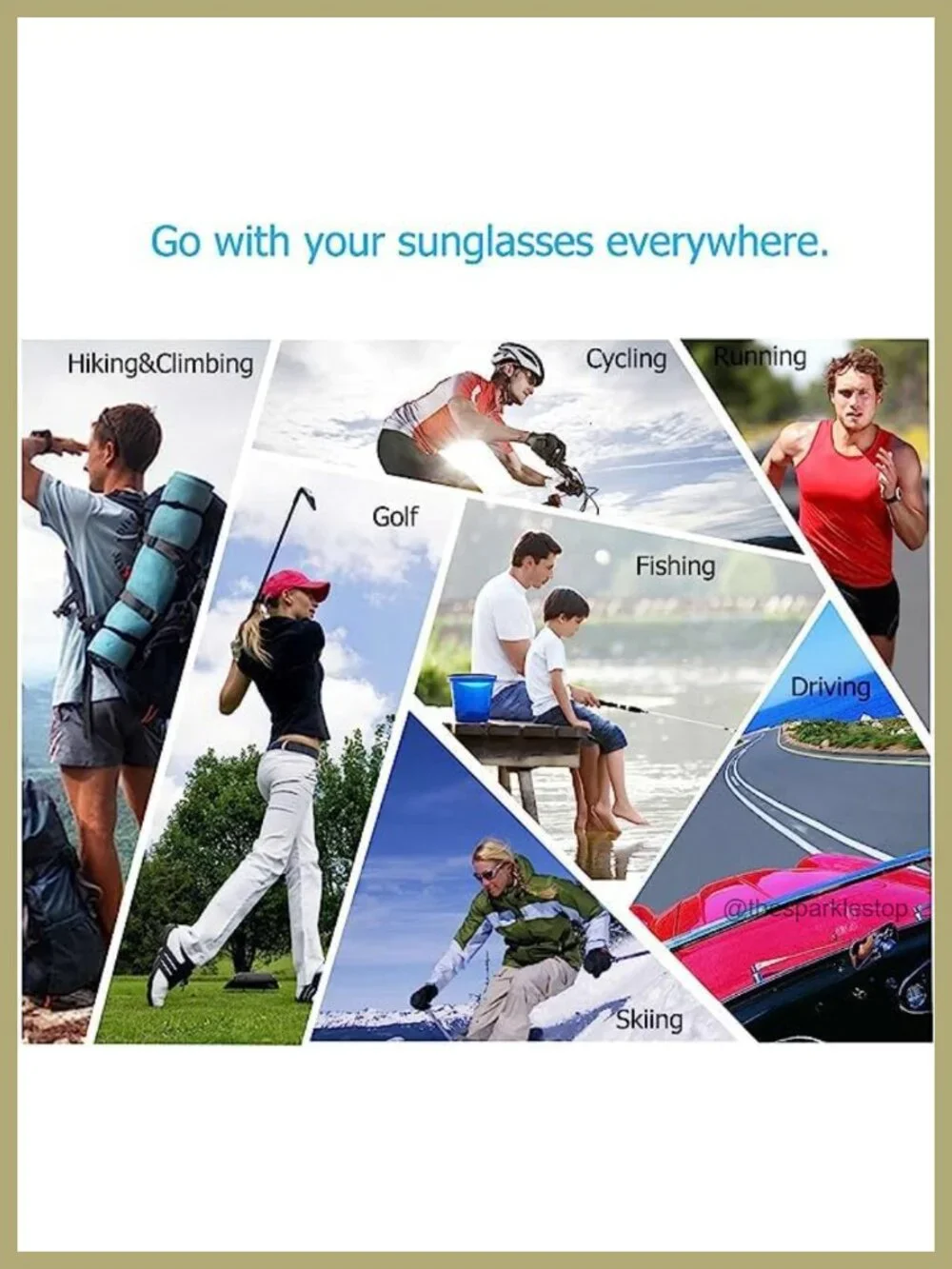 Oversized Square Sunglasses for Women Men UV400 Protection 70mm